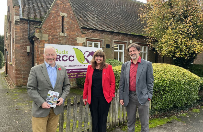 Richard visiting Beds RCC in Cardington