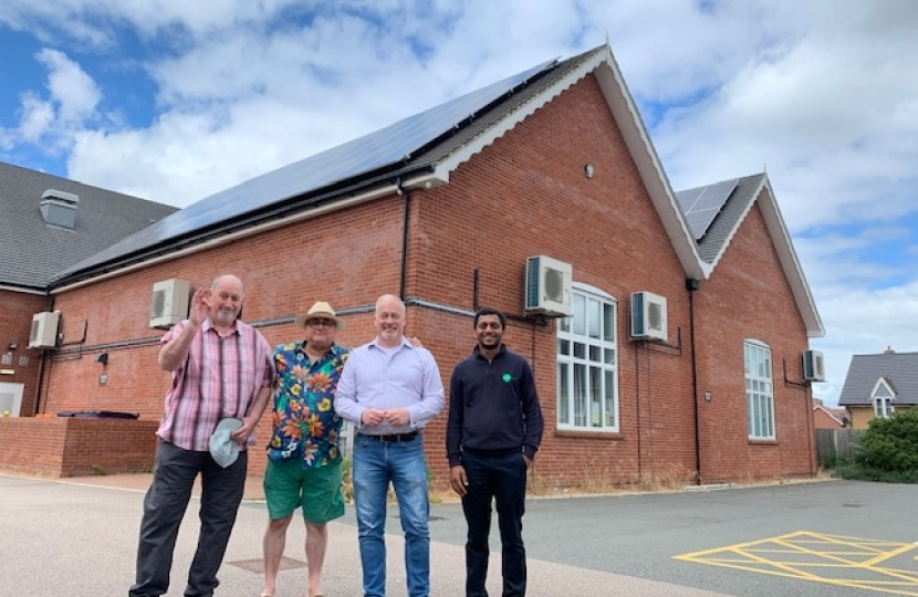 Great Denham Community Hall solar panels
