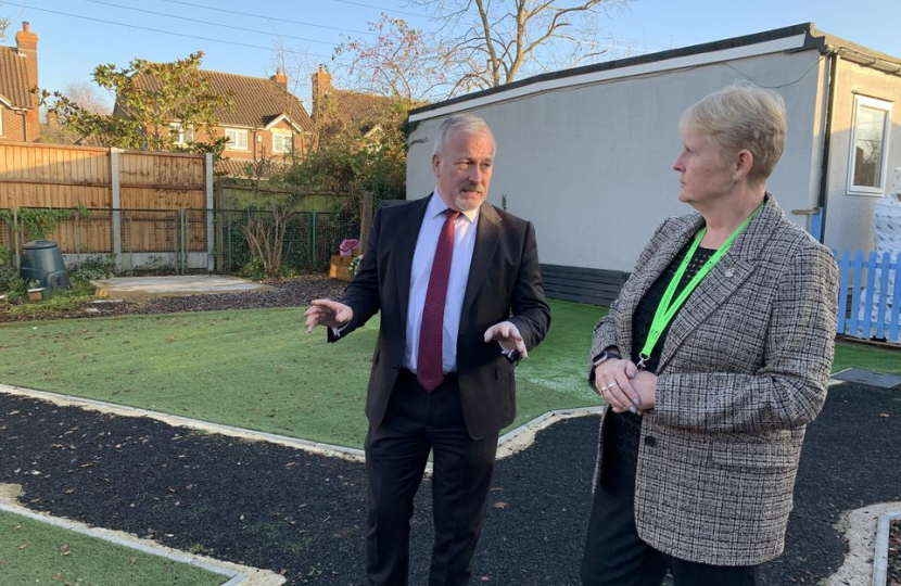 Richard Fuller MP with Lawnside Academy Principal Cheryl Johnson in Biggleswade