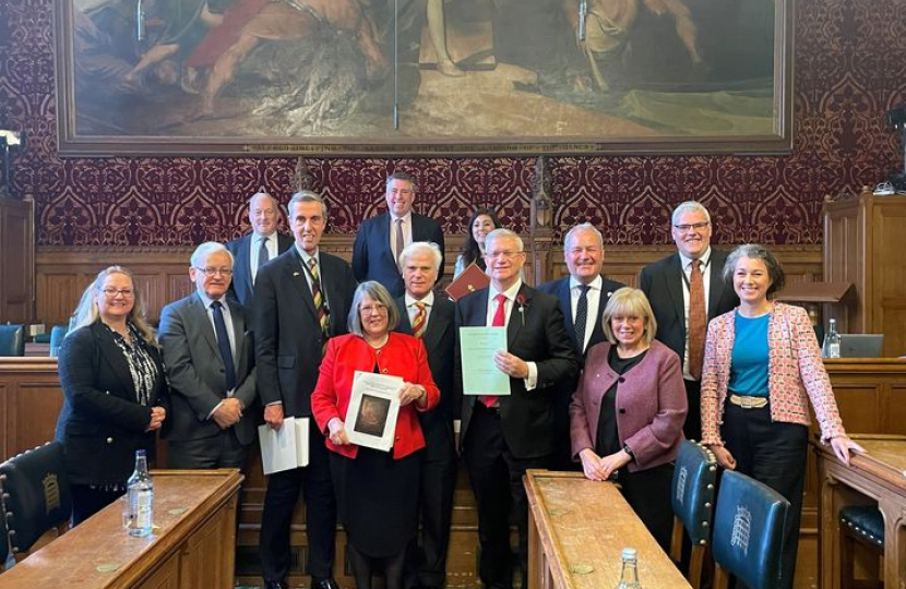 Richard with the Special Envoy for Freedom of Religion Bill Committee members in Parliament 