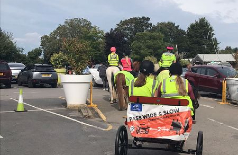 Images of the Beds Pass Wide and Slow Awareness Campaign Ride