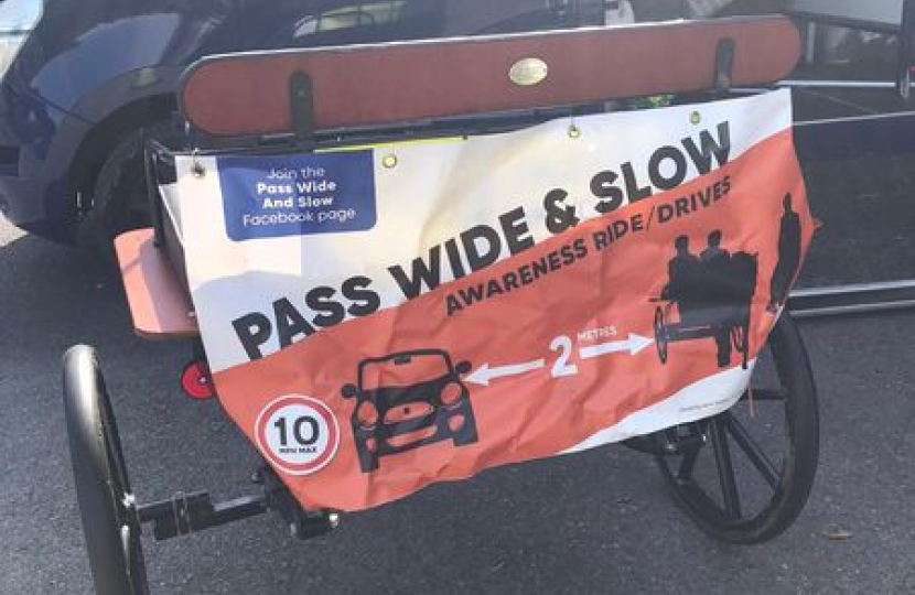 Images of the Beds Pass Wide and Slow Awareness Campaign Ride