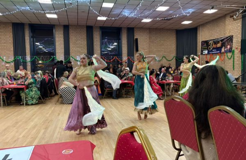 Diwali party at the Weatherly Centre in Biggleswade