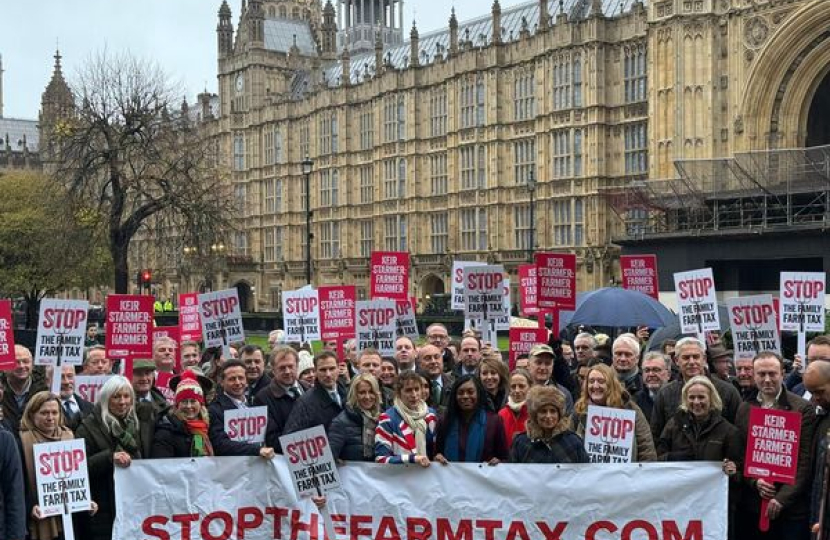 Conservative MPs at farmers' protest