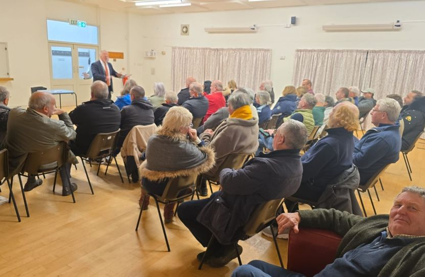 Richard Fuller's town hall meeting in Bletsoe