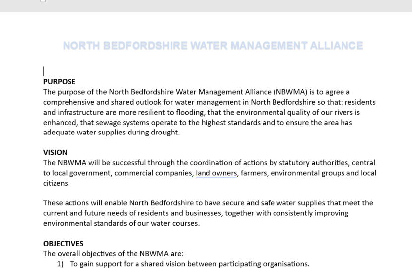 North Beds Water Management Alliance 