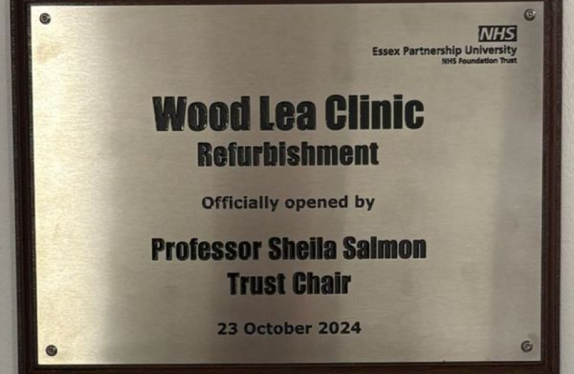 Plaque of Wood Lea Clinic