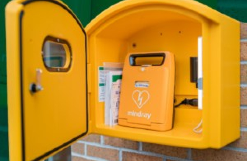 Image of a defibrillator