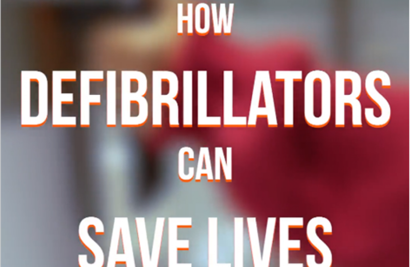 Defibrillators fund poster