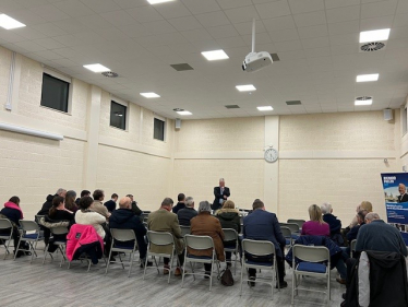 Town Hall Meeting at the Orchard Centre in Biggleswade