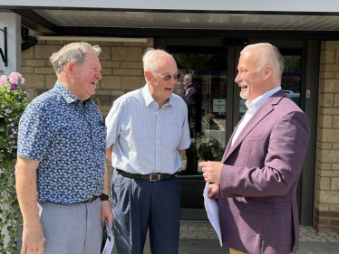 Richard at Elderswell with residnents