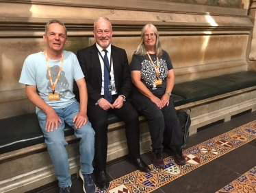 Richard will Mr & Mrs Field from Roxton as part of the badger cull mass lobby in Parliament