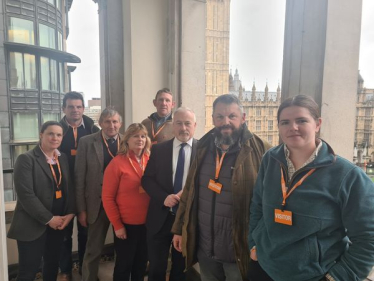 North Beds Farmers in Parliament with Richard Fuller after farm tax rally