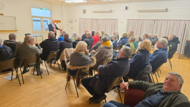 Richard Fuller's town hall meeting in Bletsoe