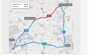 A421 diversion