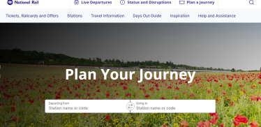 National Rail Journey Planner Screenshot