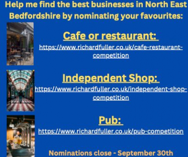 Details of how to nominate your favourite shop, restaurant/cafe and shop