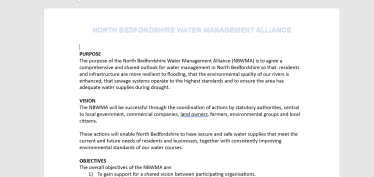 North Beds Water Management Alliance 